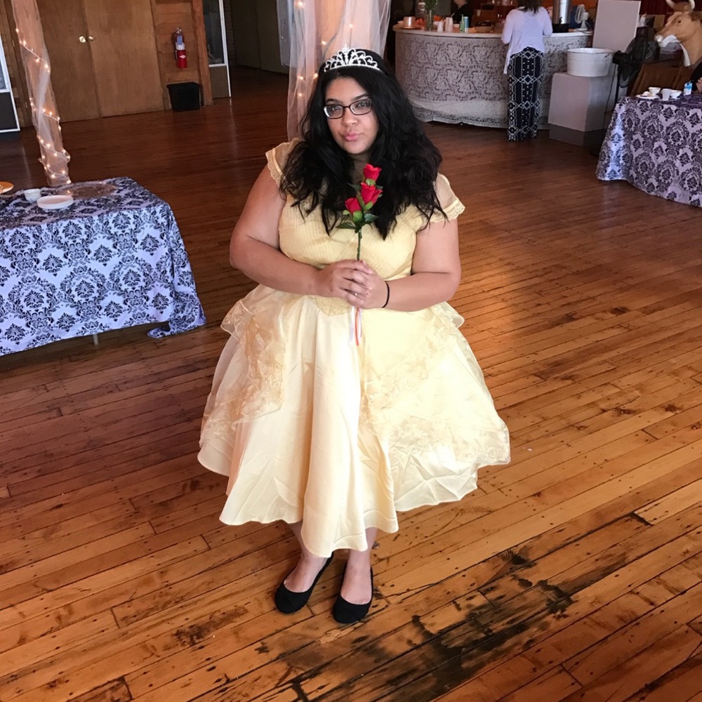 Plus size beauty and the beast dress